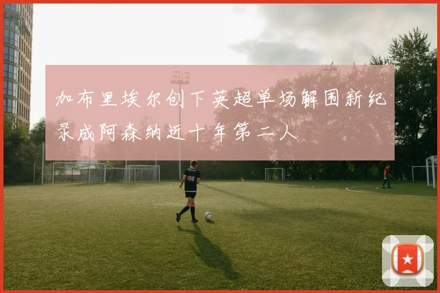 加布里埃尔创下英超单场解围新纪录成阿森纳近十年第二人
